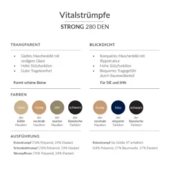 Stützstrümpfe Spring YOURSPRING strong blickdicht